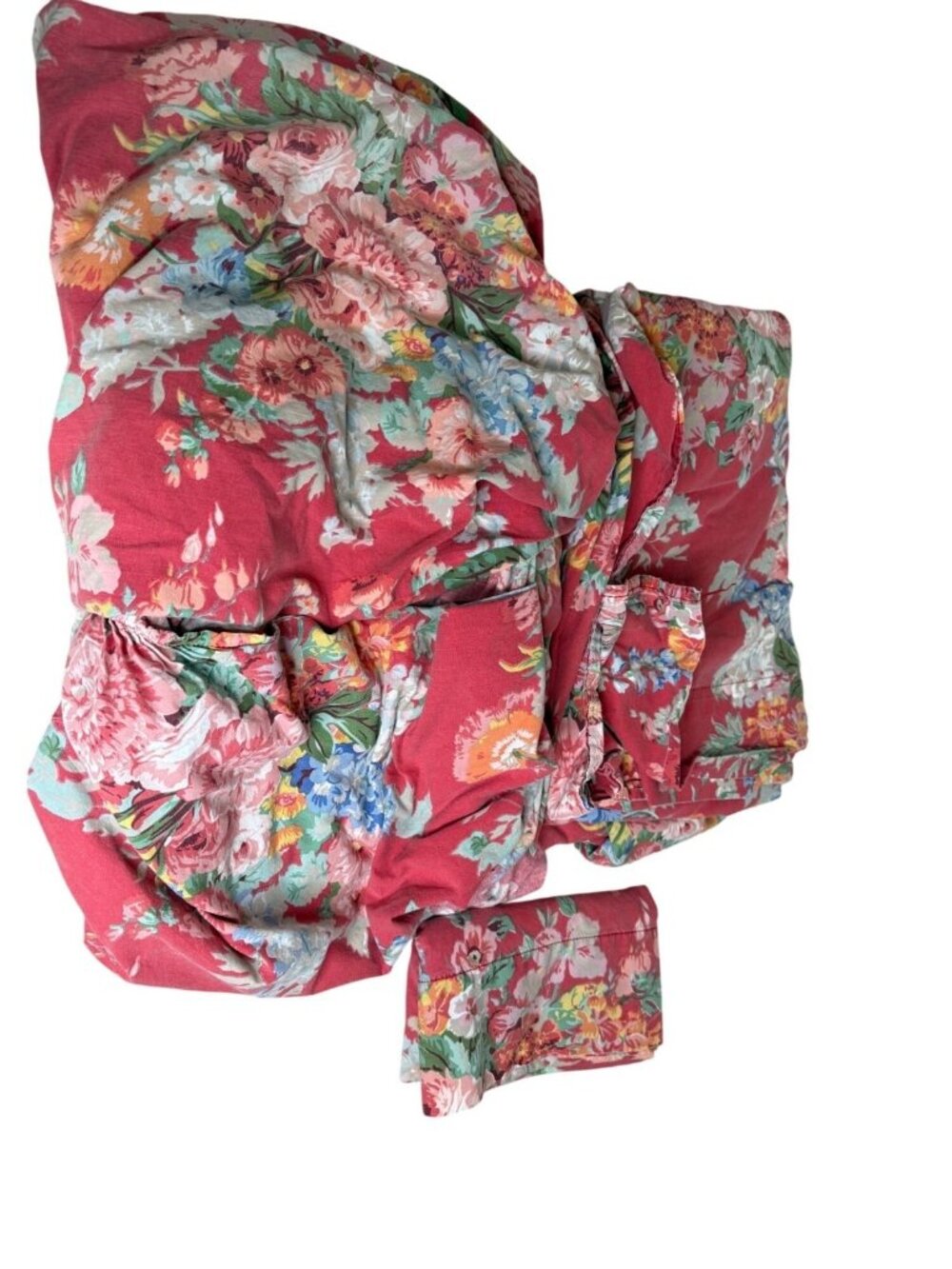 4 piece VTG Ralph Lauren Southampton Beach House Floral Q Sheet Set Cottage Read